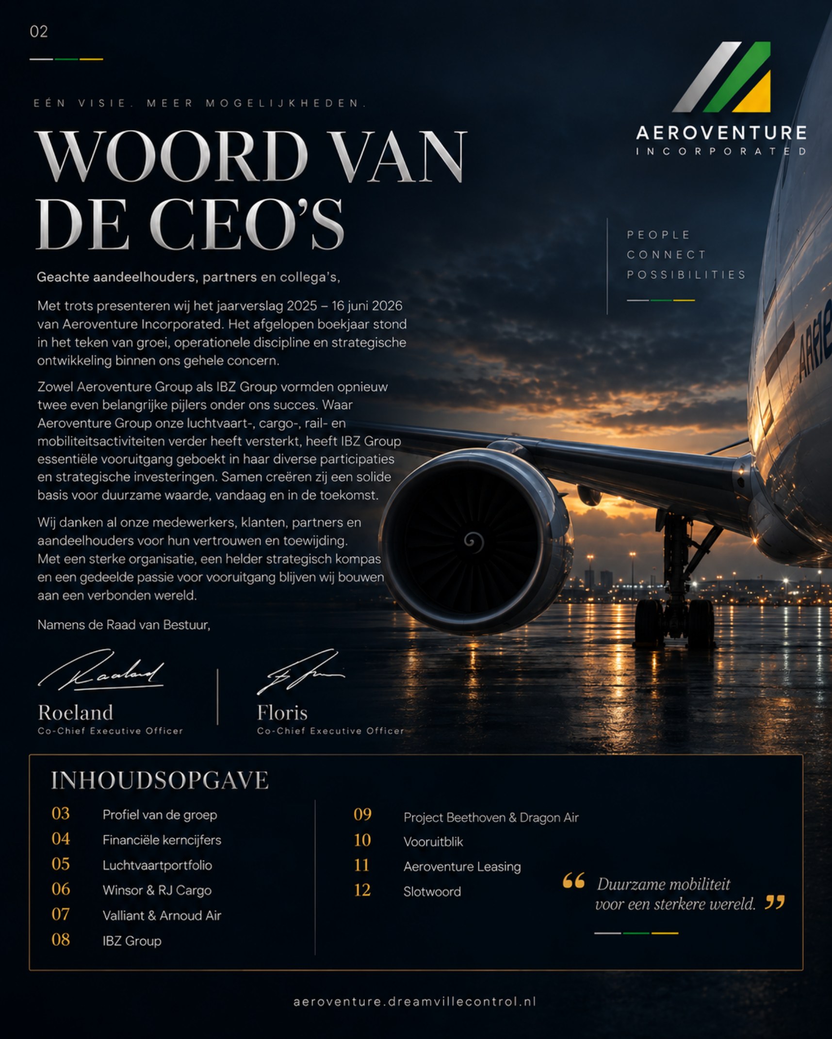 Pagina 2: Woord van de CEO’s