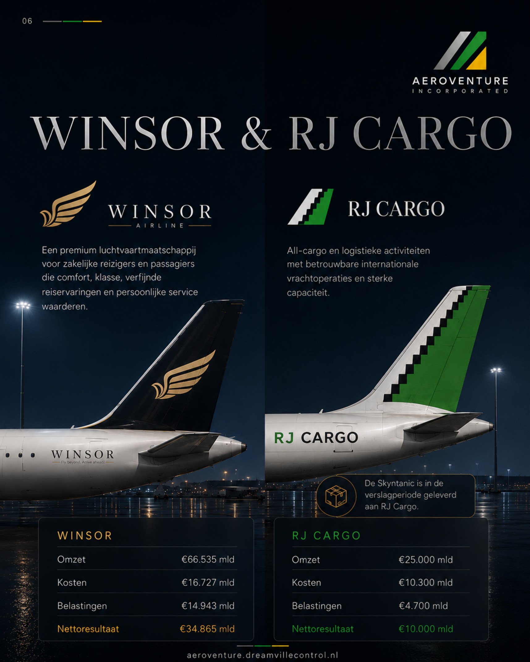 Pagina 6: Winsor & RJ Cargo