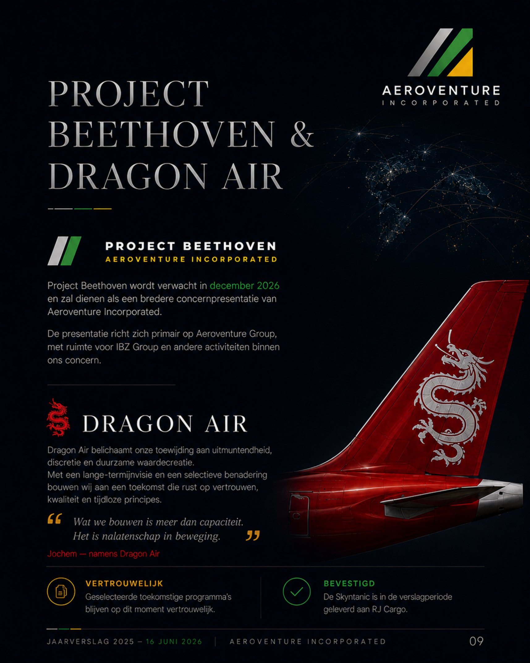 Pagina 9: Project Beethoven & Dragon Air